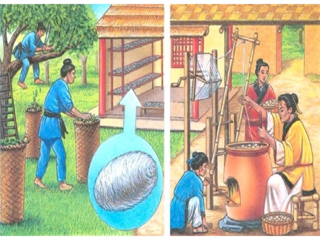 Рисунок китайского шелка