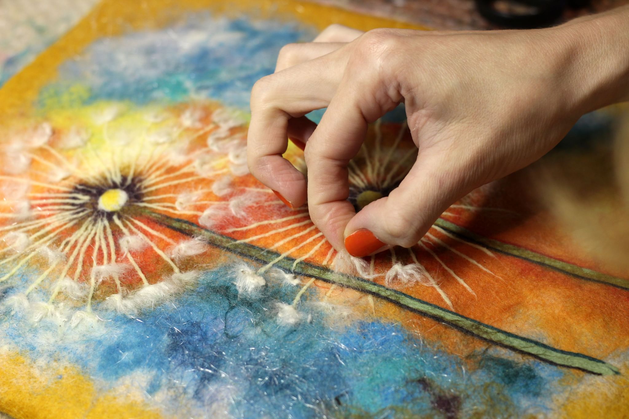 Акварель по шелку