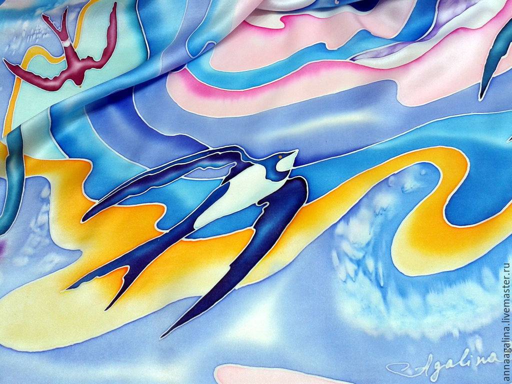 Роспись по шелку: мастер-класс для начинающих, рисунки и техника | онлайн-журнал о ремонте и дизайне