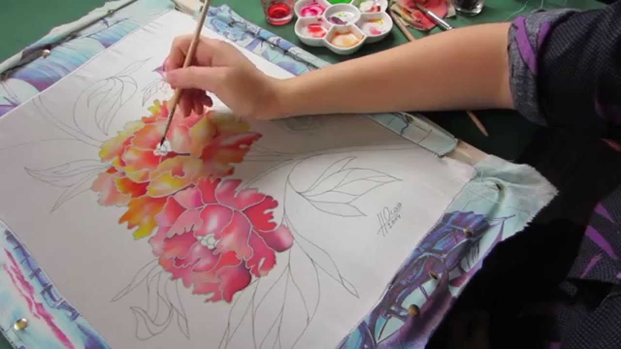 Обзор методов росписи акриловыми красками по разным типам ткани