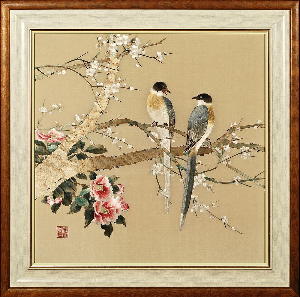 Удивительные картины из шелковых тканей. картины из шелка