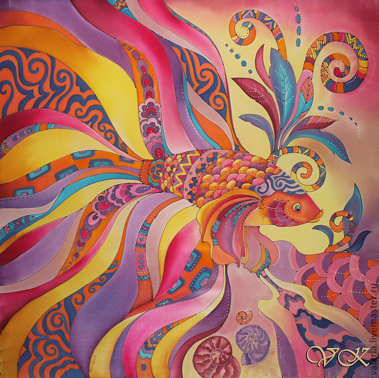 Искусство вышивки шелком по шелку